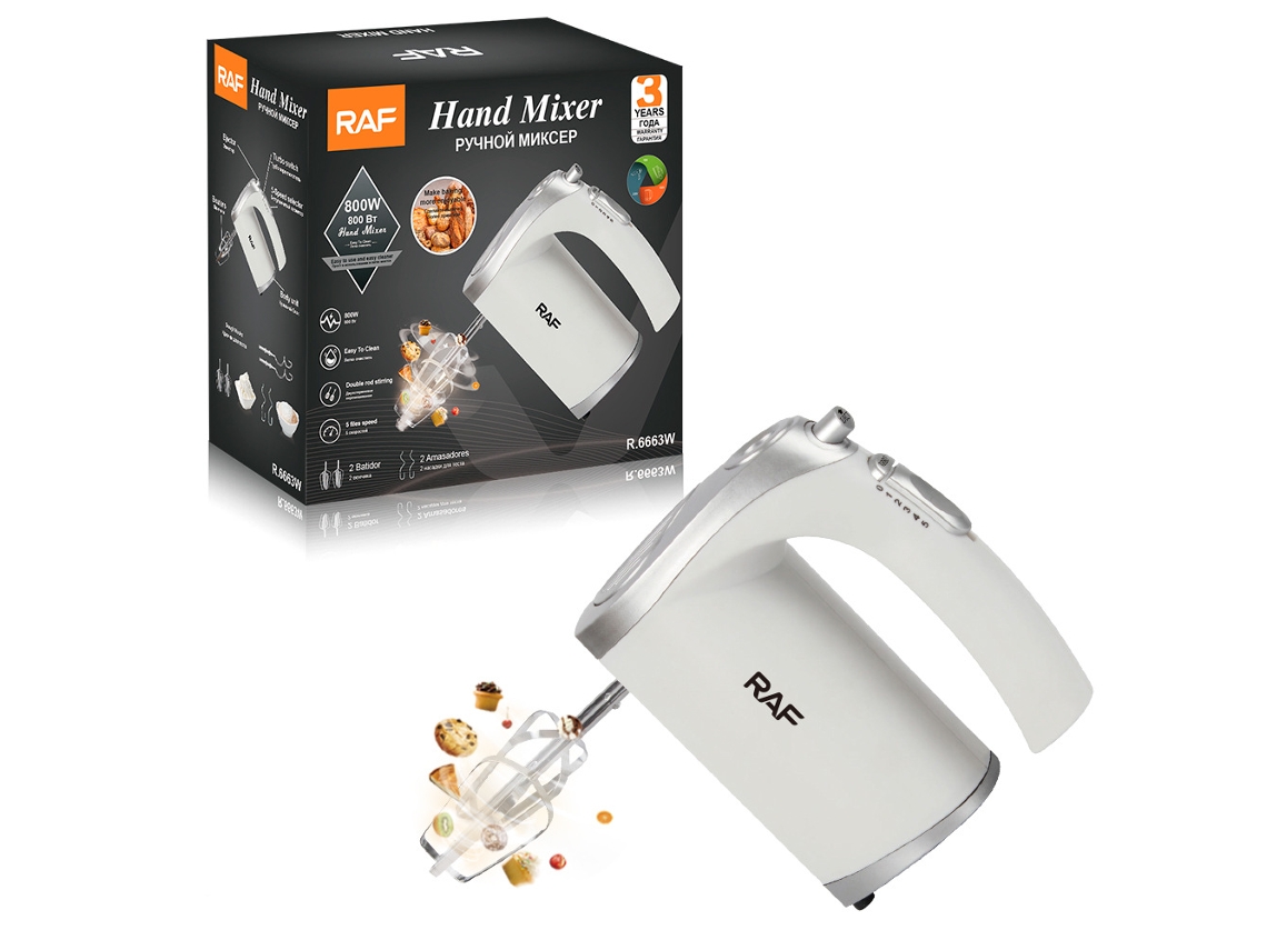 Minibatidora eléctrica automática para repostería, estándar europeo, con batidor de huevos y nata montada. Mdug