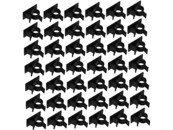 Juego de 100 clips adhesivos organizadores de cables con clips de plástico ajustables para Gokoco