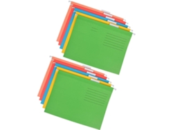 Juego de 10 organizadores colgantes para archivos, carpetas para material escolar y de oficina, duraderas y prácticas.