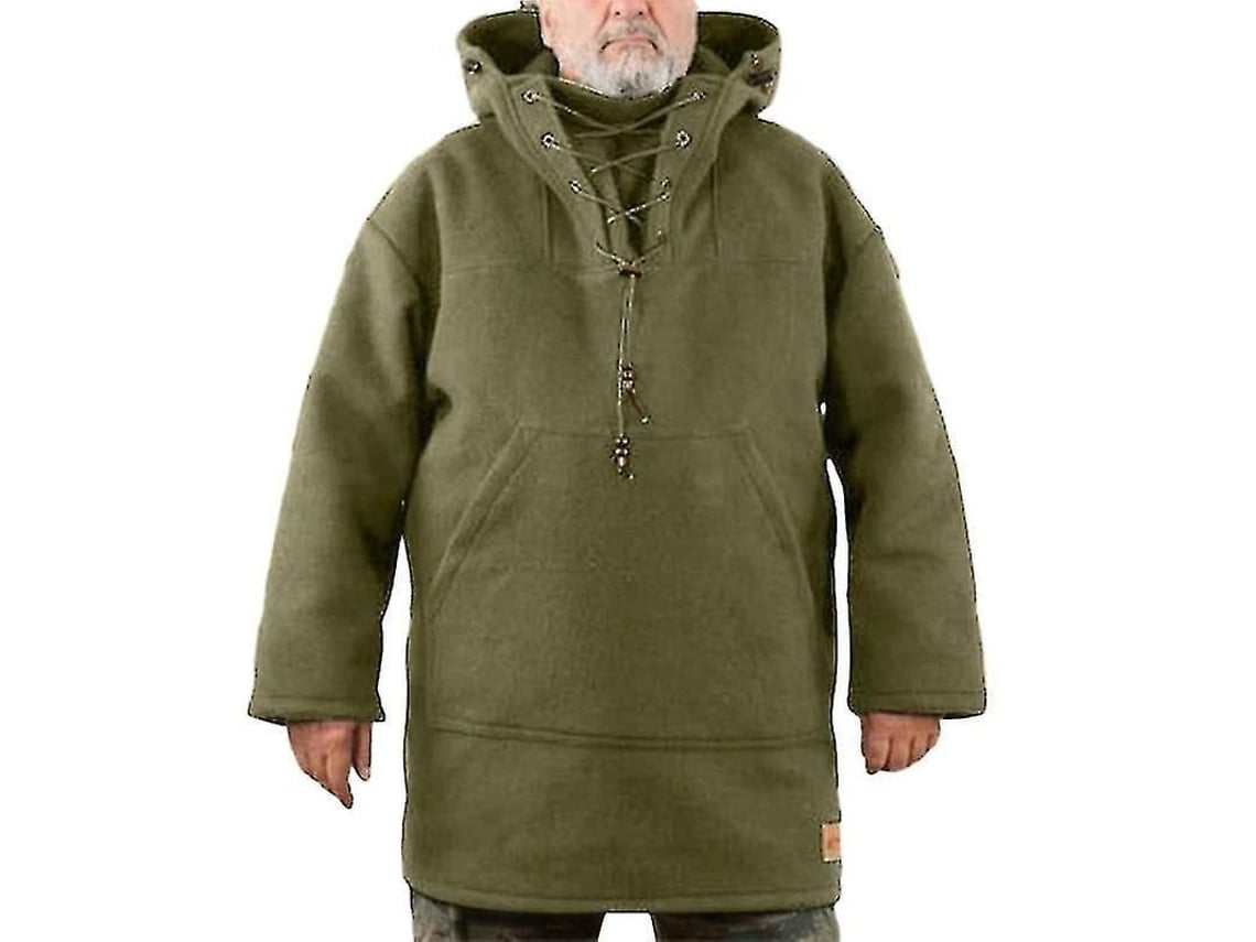 2026-chaqueta De Invierno Para Hombre Con Capucha De Lana Gruesa Y Sudadera De Ocio