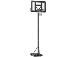 Canasta De Baloncesto 2 En 1, Altura 230-305 Cm, Aro Y Tablero Con Ruedas