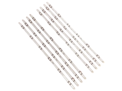Tira de LED de 1257 mm de longitud, compatible con varios modelos de TV, flujo luminoso de 60 lúmenes, vida útil media de 100 000 horas, tensión de funcionamiento de 3 V.