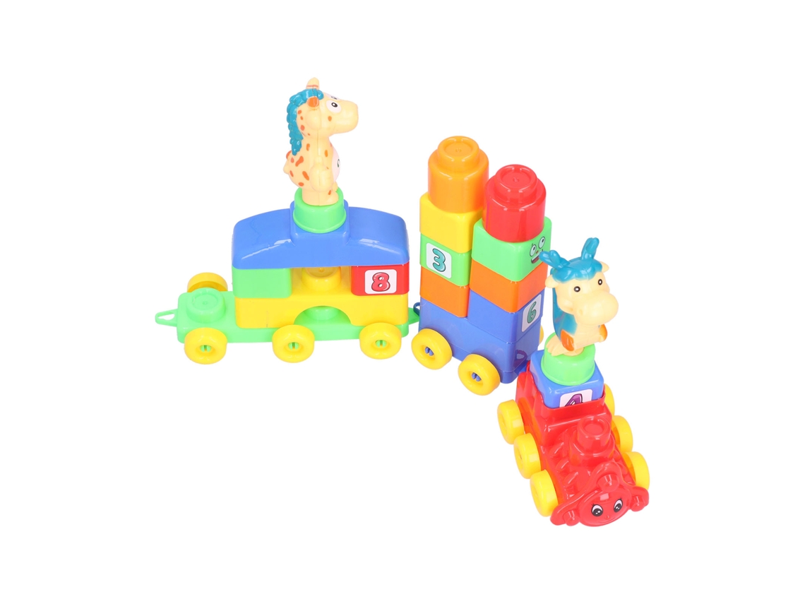 Dan26-22pcs Bloques De Construcción Para Niños Con Forma De Animales Coloridos Caja Grande Juguete Educativo