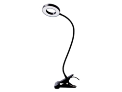 Lámpara de lectura con clip modelo 2026 con 48 LED, 5000k-6500k, 5-10w, protección ocular flexible, USB 5v 2a, para uso en escritorio.