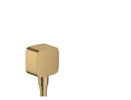 Fixfit conexión de manguera con desconector y soporte de plástico, 26457, Color: Bronce cepillado HANSGROHE