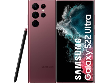 Smartphone SAMSUNG Galaxy S22 Ultra 5G (6.8'' - 8 GB - 128 GB - Burgundy)