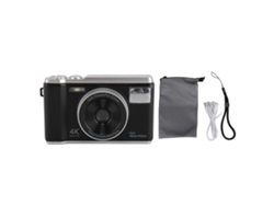 Cámara Digital 4k 50mp Con Pantalla 2.8 Pulgadas Autofoco Zoom 16x Flash Antishake Para Adolescentes Adultos Principiantes Negro