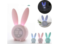 Despertador Digital Infantil, Coelhinho Fofo, Luz Noturna Para Quarto Infantil, Despertador Multifuncional