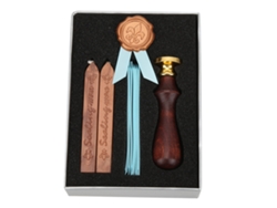 Kit De Sellos De Cera Vintage Con Caja Exquisita Para Sellar Cartas E Invitaciones - Iris
