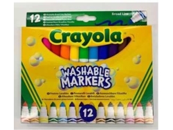 Marcadores Washable CRAYOLA Broadline (12 Unidades)