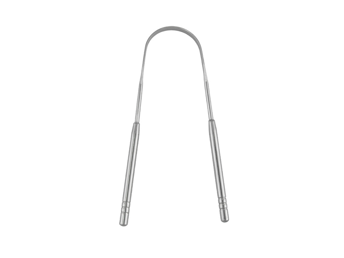 (plata, 1 Pieza) Kit De Limpieza De Lengua De Acero Inoxidable De Alta Calidad, Herramienta Portátil De Higiene Bucal