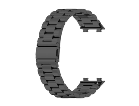 Correa de acero inoxidable estilo 3 cuentas para Oppo Watch 2 42mm - negro