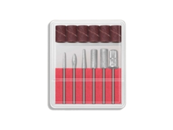 Kit de brocas para pulidoras eléctricas. Incluye 6 brocas y 6 cabezales de limado.