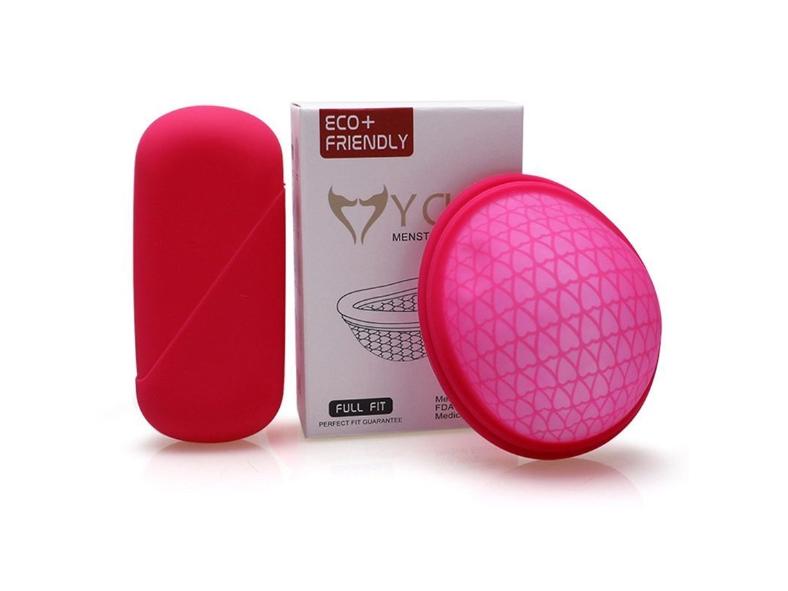 Copa Menstrual De Silicona Flexible Reutilizable Con Protector Para 12 Horas - Sin Fugas