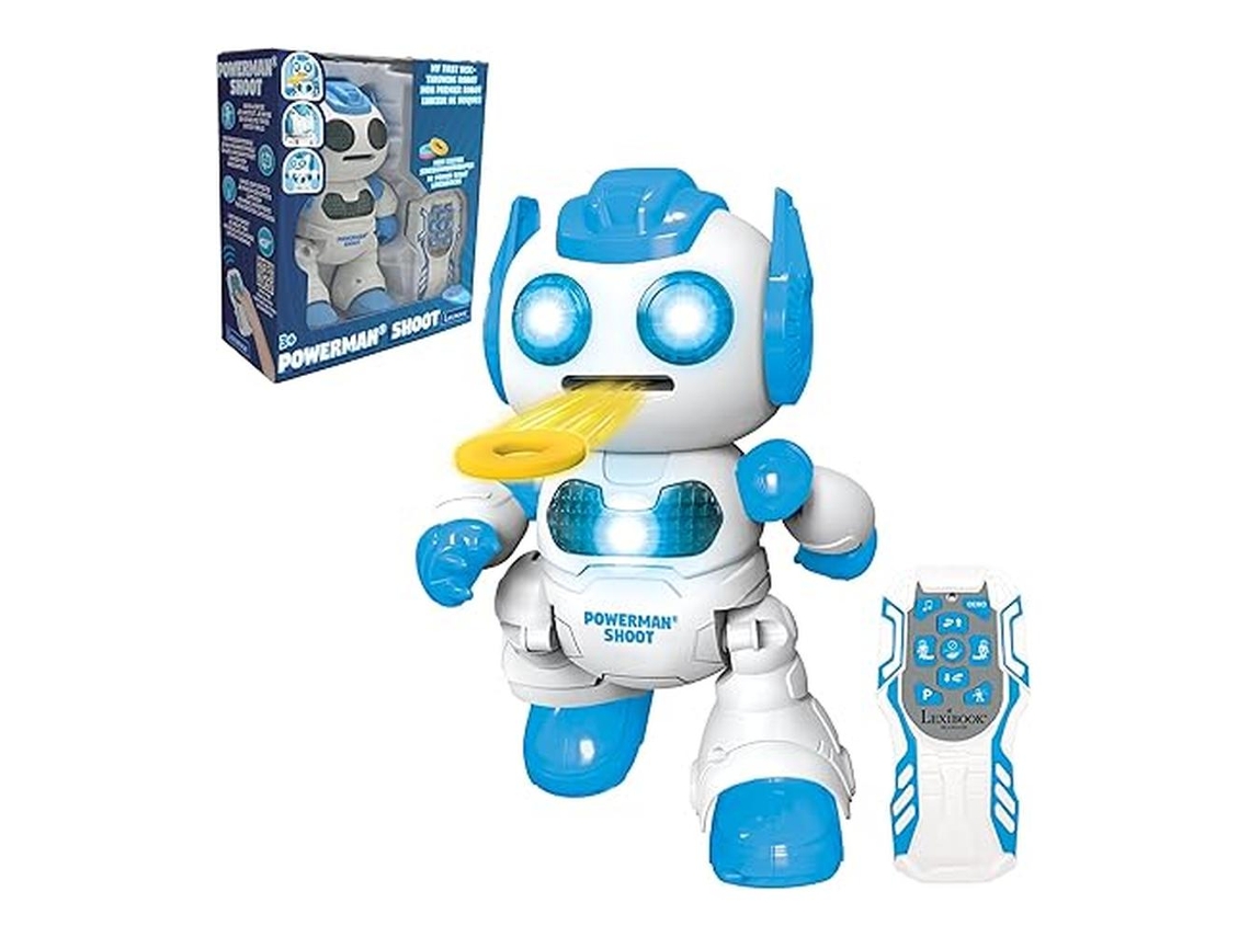 Robot de disparo Lexibook Powerman Lanzadiscos Le Rob17 Lexibookp25
