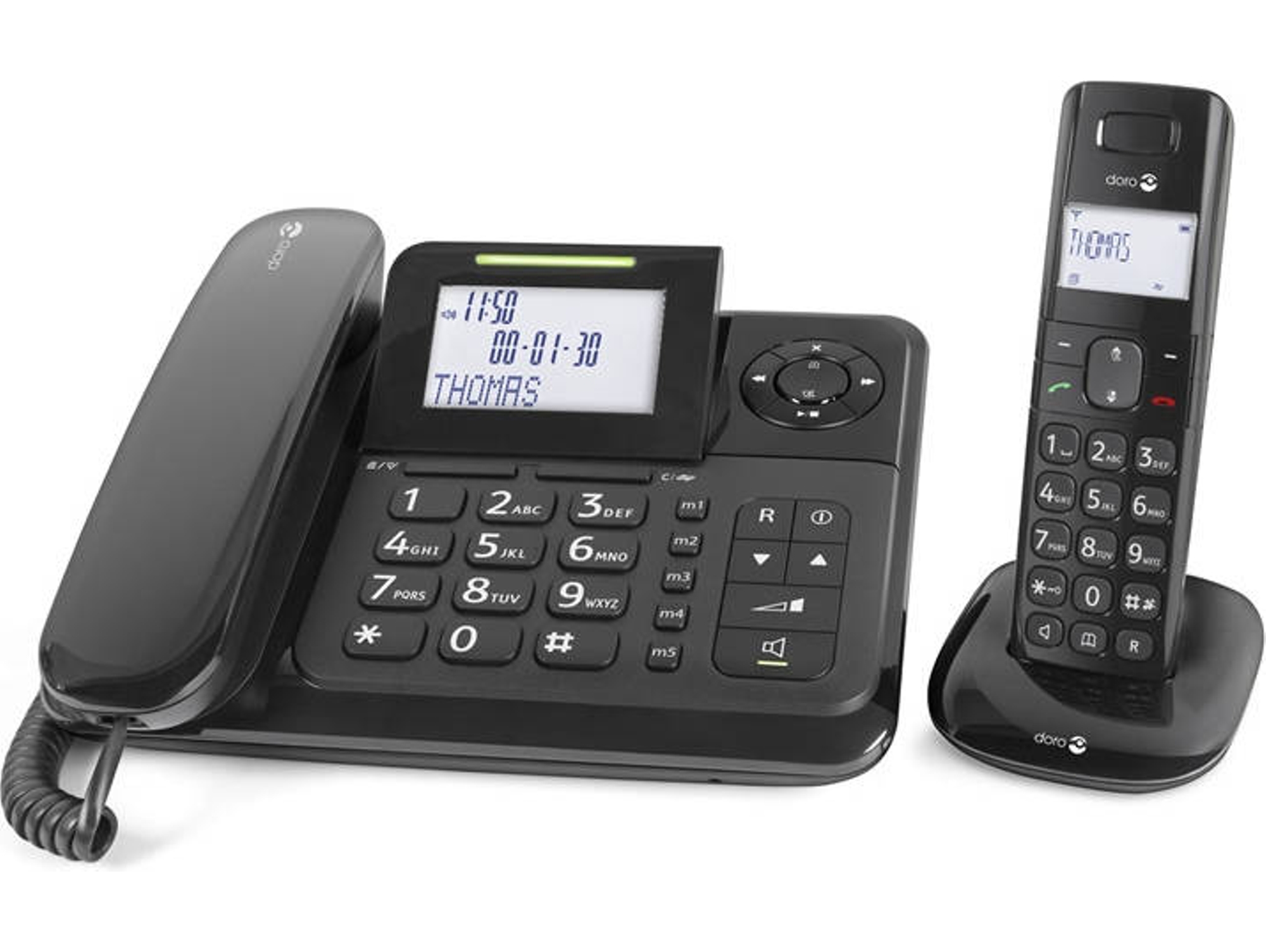Teléfono fijo Con Cable DORO Comfort 4005 negro