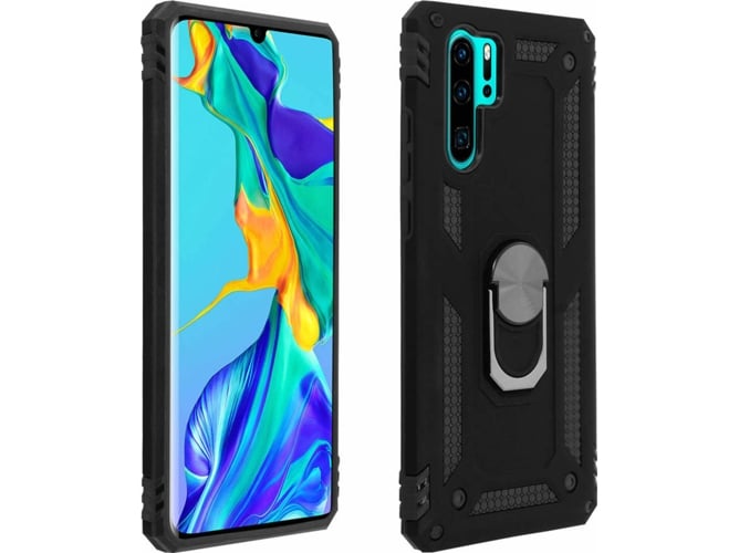 Carcasa Huawei P30 Pro AVIZAR Anillo Negro