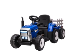 Coche De Juguete Eléctrico Con Mando A Distancia, Faros, Velocidad De 3 A 6 Km/h, Apto Para Niños De 3 A 6 Años, Color Azul.