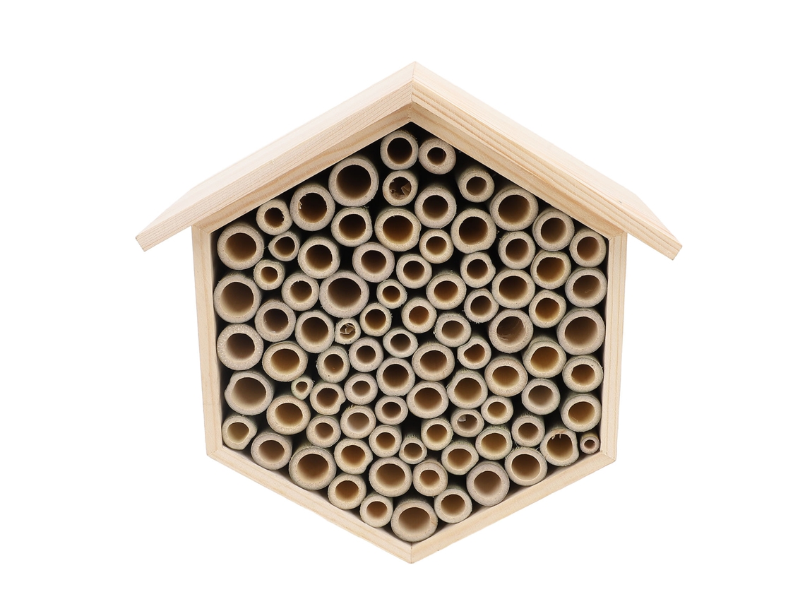 Casa Hexagonal De Madera Para Abejas/caseta De Jardín Que Atrae A Las Abejas Polinizadoras Y Aumenta La Productividad.
