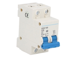 Yncm2026-interruptor De Circuito Miniatura 2p Aislador De Corriente Residual Din Rail 400v 32a Dz47‑63 C32