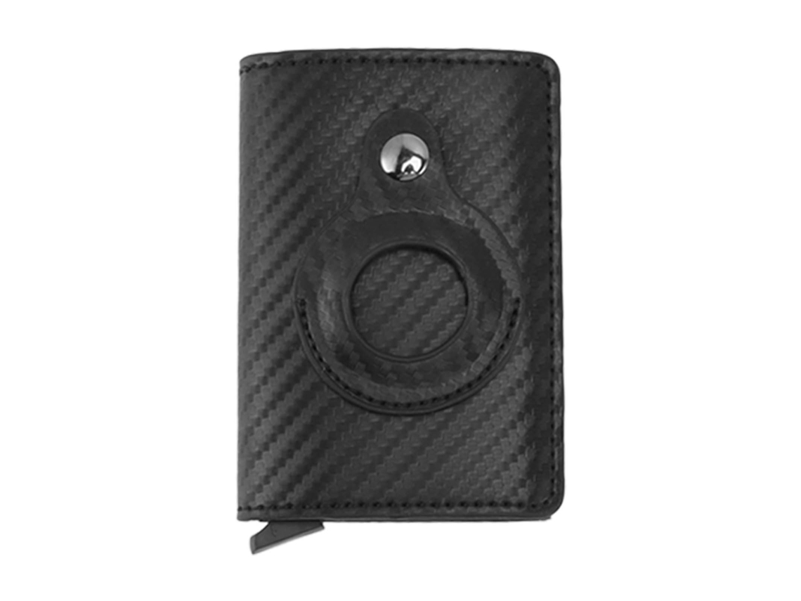 Cartera Para Tarjetas Con Clip Antiarañazos Y Antipérdida, De Aleación De Aluminio Y Poliuretano, Para Hombres Y Mujeres.