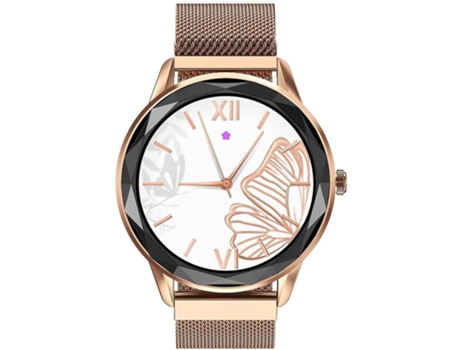 Reloj inteligente VEANXIN, rastreador de salud para mujeres, recompensa cardíaca/oxígeno/monitor en tiempo real, modo 24 (dorado)