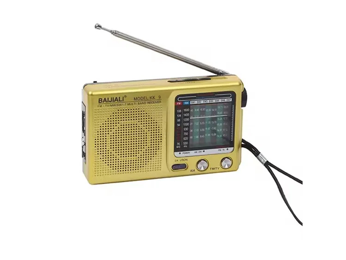 (dorada) Radio Fm Mini Kk9, Radio Portátil De Bolsillo