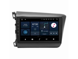 Radio estéreo para coche, reproductor multimedia con pantalla táctil de 9 pulgadas y enlace de espejo, navegación GPS de repuesto para Civic 2012-2015