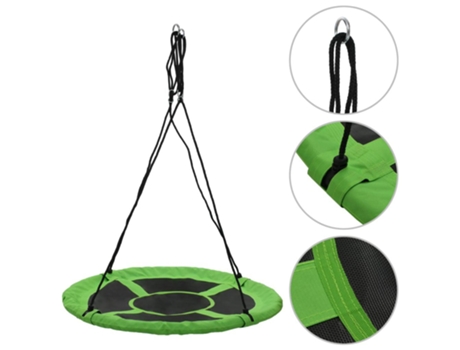 vidaXL Columpio 110 cm 100 kg verde
