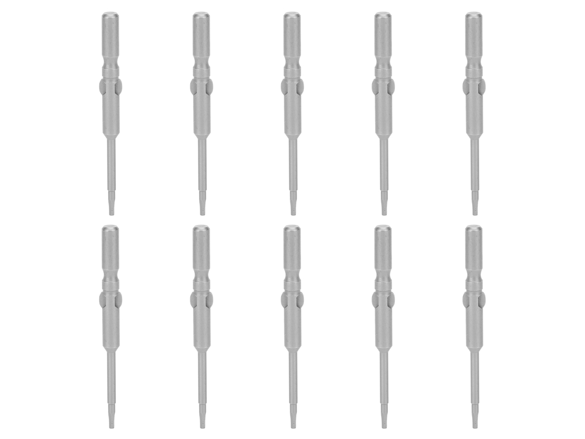 Juego De 10 Puntas De Destornillador Con Cabezal Magnético Para Vaso Hexagonal De 5 Mm, Tubo De Acero Aleado De 60 Mm (s2) - Accesorios Industriales