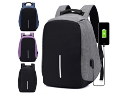 Mochila antirrobo, bolso de mano, mochila de gran capacidad, capacidad de carga USB, impermeable.