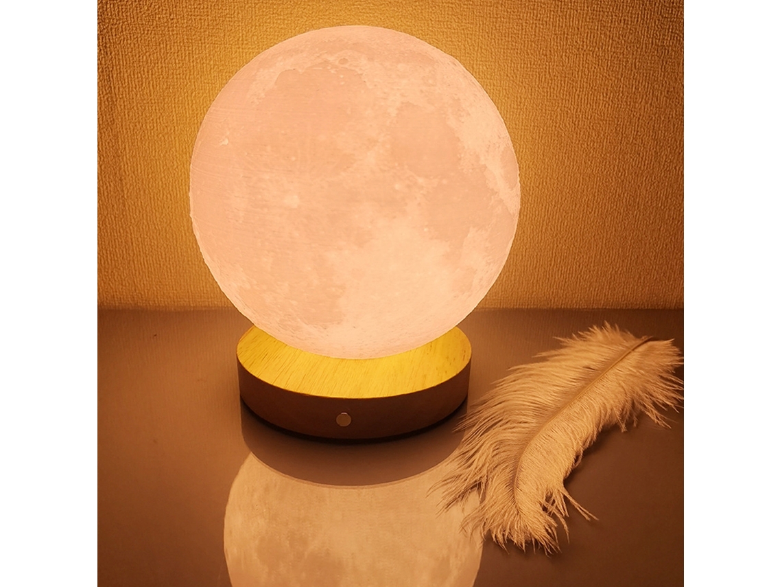 Lámpara De Terapia De Luz De Espectro Completo Glowing Horizon Con 10 000 Lux De Brillo Y Diseño De Luna Impreso En 3d Para Embellecer Tu Espacio.