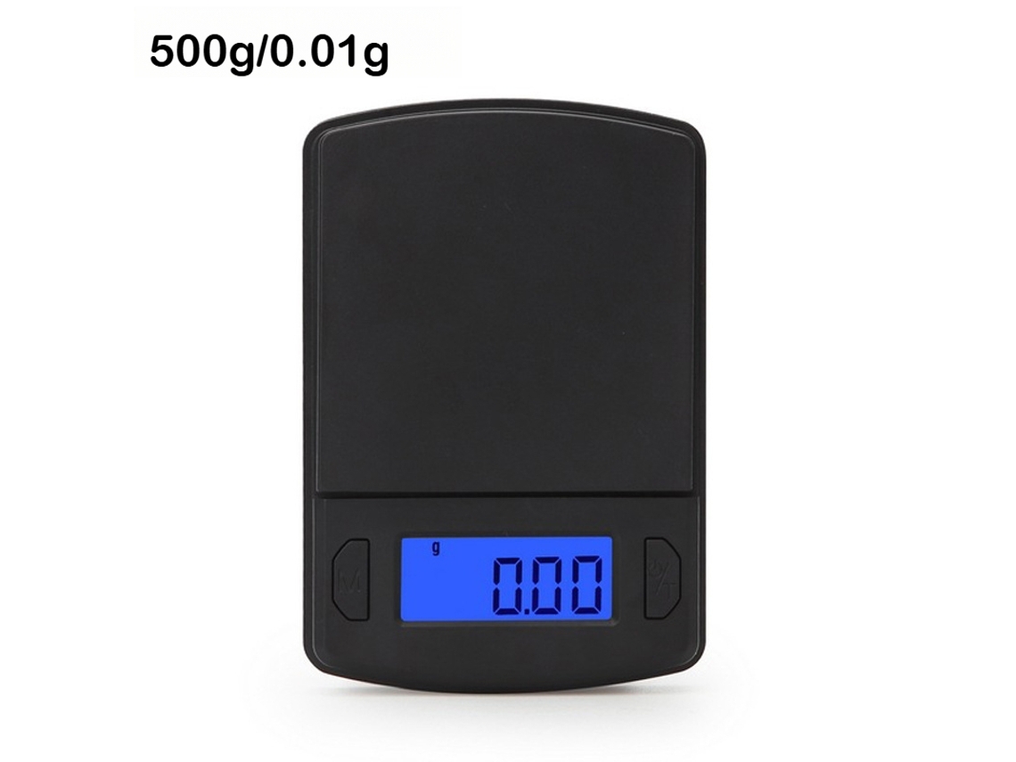 Escala Eletrônica Portátil 500Gx 0.01G Da Precisão Da Mini Escala De Cozinha 