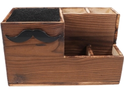Soporte Para Ciseaux De Coiffure En Bois Massif Multifonction Porte, Peignes Y Mallette De Range...