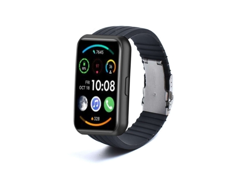 Correa Silicona Stripe Adaptable Huawei Watch Fit 2 Negro