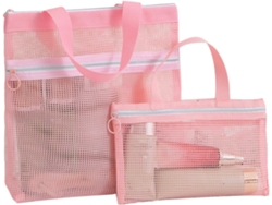 Trousse De Toilette Para Femme, Poche Portátil En Filet Maquillage
