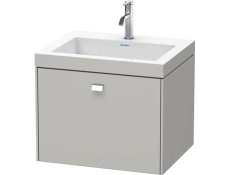 Lavamanos DURAVIT Brioso de 60,0x48,0 cm 1 cajón sin rebosadero con banco para grifos 1 agujero para grifos