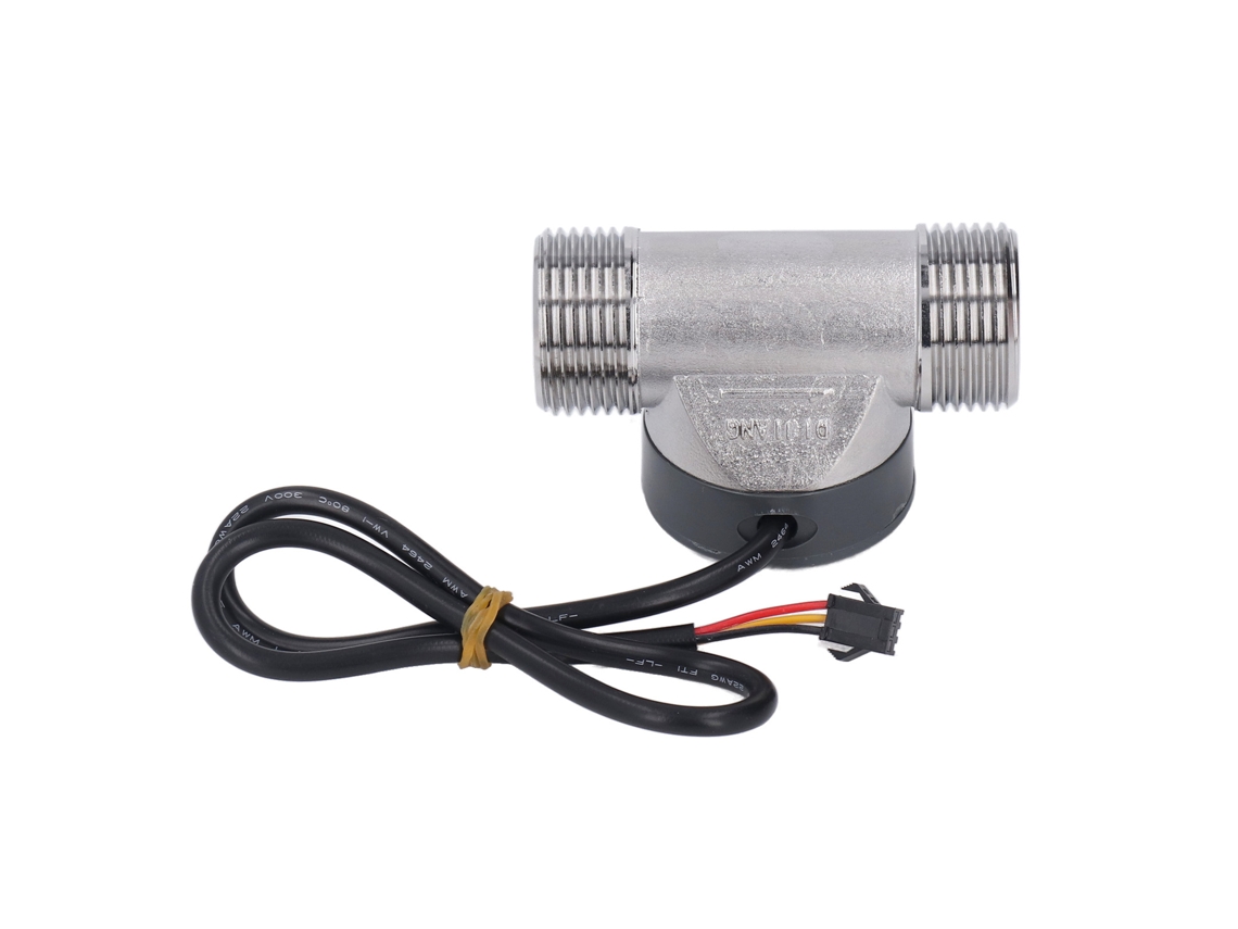 Medidor De Flujo De Agua Con Sensor Y Contador, De Acero Inoxidable, Para Piscinas E Invernaderos, 3,5-24 V Cc.