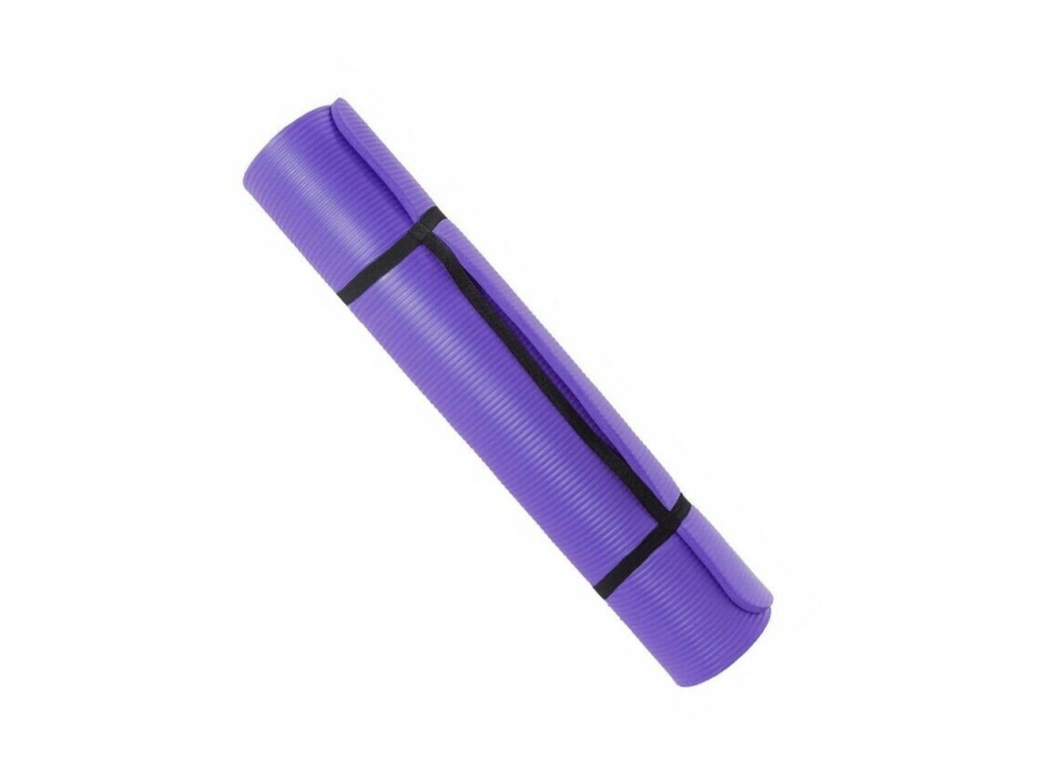 Esterilla Para Yoga Gimnasia Colchoneta De Fitness Pilates Deporte 61X188Cm Morada LA BOLATA