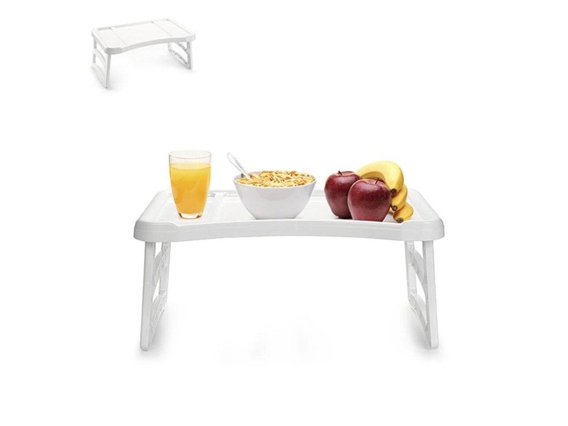 Bandeja cama plegable blanca