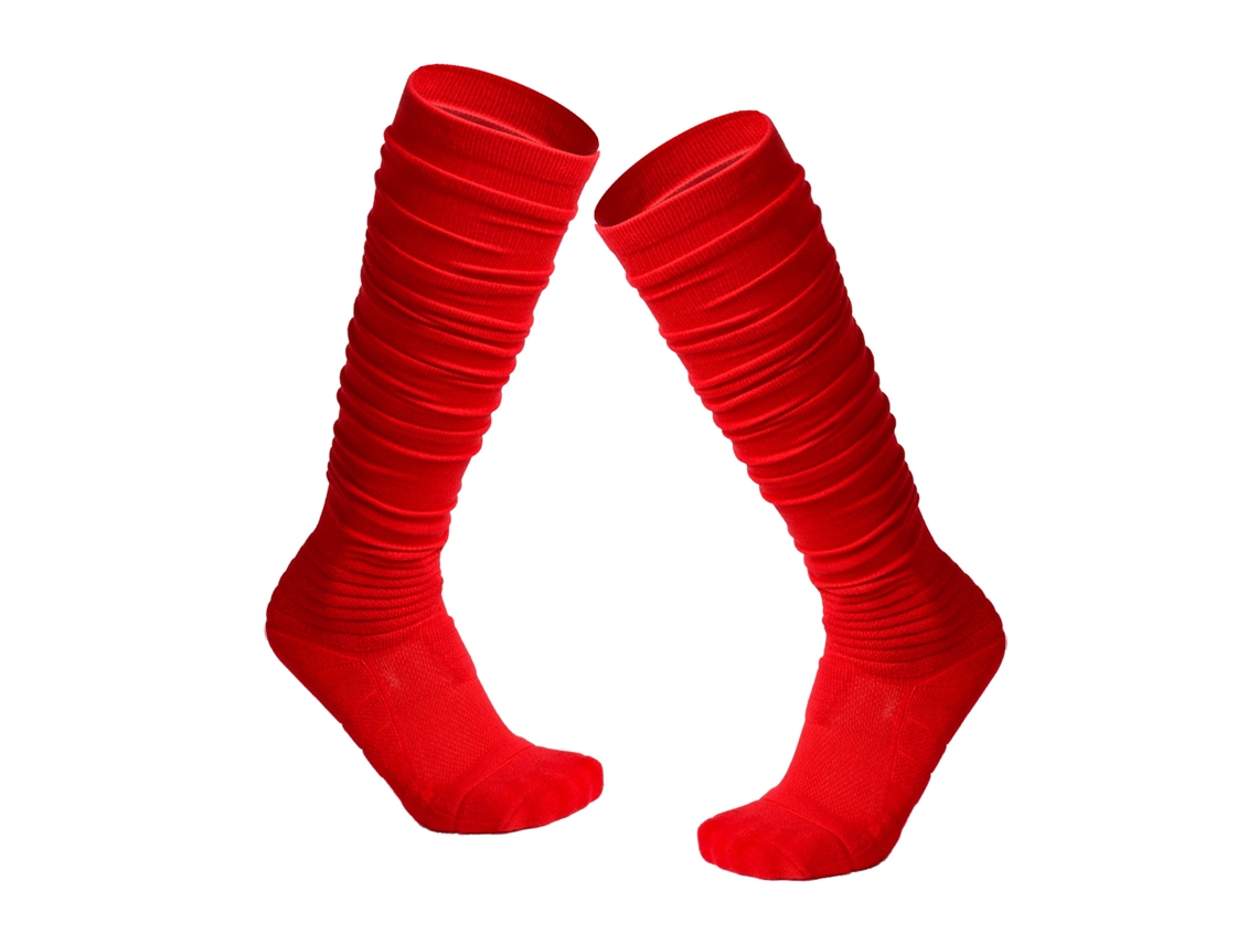 Calcetines De Fútbol Extralargos De Algodón Con Fruncido, Calcetines De Rugby Hasta La Rodilla Para Deportes.