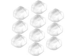 10 Piezas Protector Pared Silicona Transparente Antigolpes
