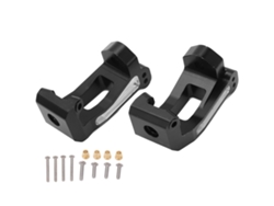 2 Piezas De Bloque De Rueda Delantera De Aluminio Rc C Hub 1/8 Para Traxxas Sledge Cart 95076-4 Negro