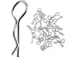 Pieza para Teledirigidos Acero inoxidable Rc Auto Shell Cuerpo Clip Pin 1/16 Cuerpo Shell Clip Rc Modelos, 10pcs