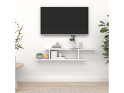Estante De Pared Para Tv Madera Contrachapada 125x18x23 Cm
