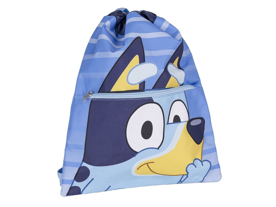 Mochila Saco Infantil BLUEY Azul 27x33x1 cm