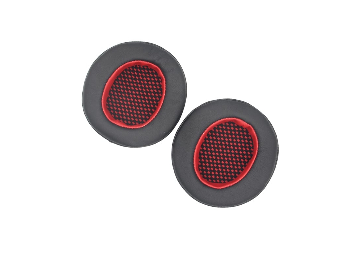 Almohadillas de cuero proteico Szsmart negras y rojas