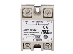 Módulo De Relé De Estado Sólido Monofásico De Bajo Ruido Y Sin Chispas Ssr 60da Para Control De Potencia.