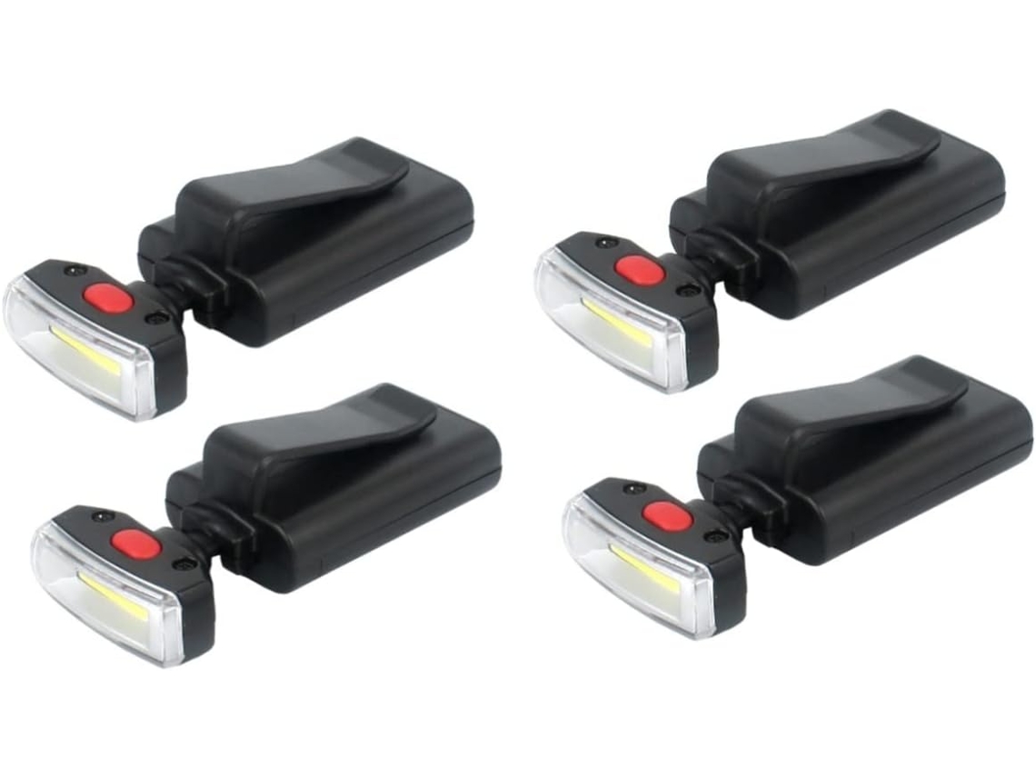 Juego de 4 luces LED reflectantes para correr con clips para zapatillas, ideales para actividades al aire libre, como Vayotoy
