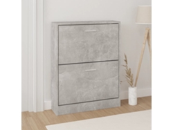 Zapatero Organizador 59X17X81 Cm Derivados de Madera Gris Cemento